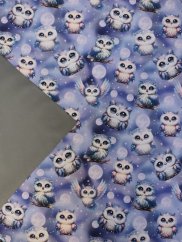 Softshell zimné - Sovy na fialovej