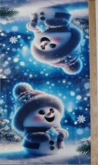 2. jakost - Panel velur - Sněhulák s vločkou