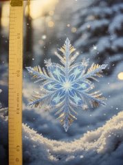 Panel - Teplákovina- Snehová vločka 47x43