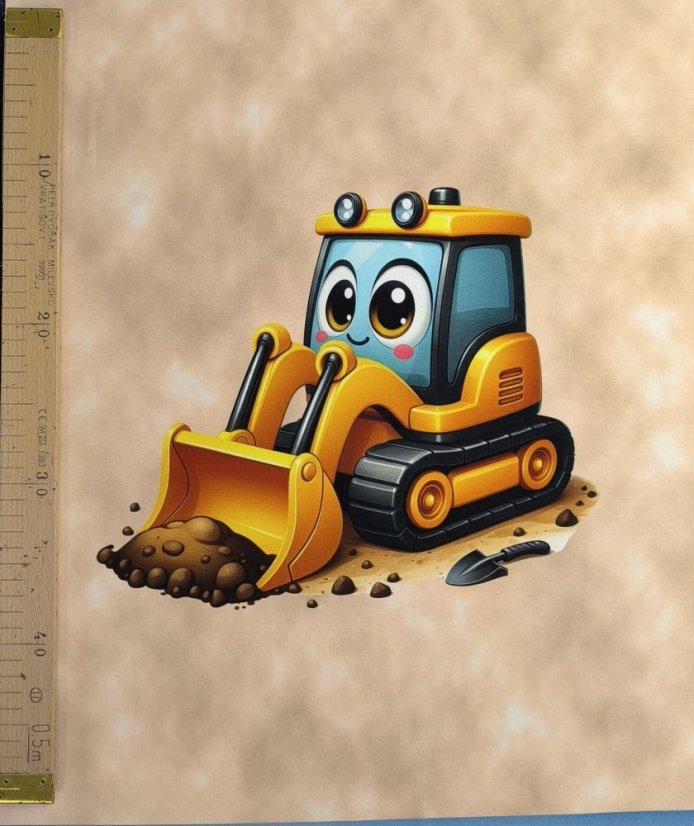 Panel - Teplákovina- Bagřík při práci 50x45