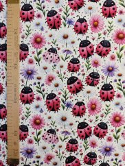 Teplákovina nepočesaná- Lienky na lúke