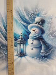 Panel - Teplákovina- Snehuliak s lampášom 47x43