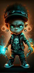 Panel - Úplet Graffiti boys- černé vlasy