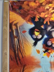 2. akosť - Panel- Velur Vtáky v lístia