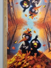 2. akosť - Panel- Velur Vtáky v lístia