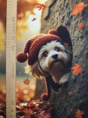 Panel - Teplákovina- Psík v kmeni 47x43