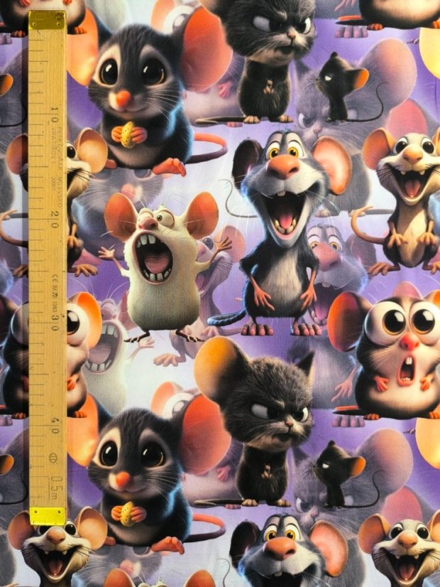 Teplákovina nepočesaná- Myšky