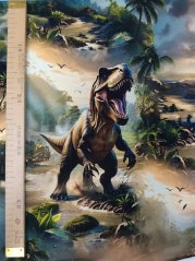 Panel - Teplákovina- Dinosaurie svet 50x45