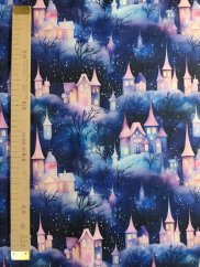 Softshell s baránkom- Fialové domčeky