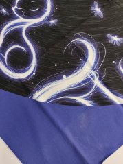 2. akosť - Panel- Detská polkolová sukňa Žiariace mačky